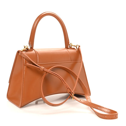 Balenciaga Shiny Box Calfskin Small Hourglass Top Handle Bag Camel 2 of 10