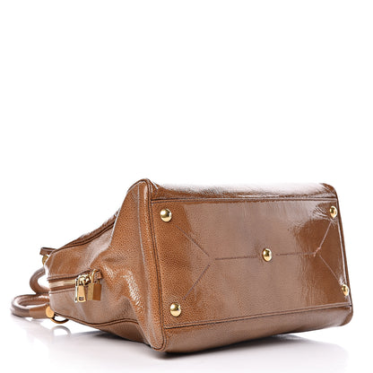 Saint Laurent Patent Medium Majorelle Brown 4 of 15