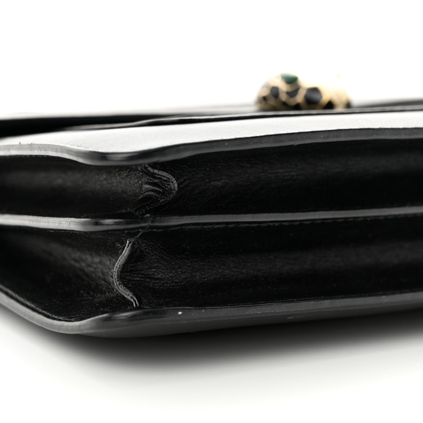 Calfskin Serpenti Forever Crossbody Bag Black