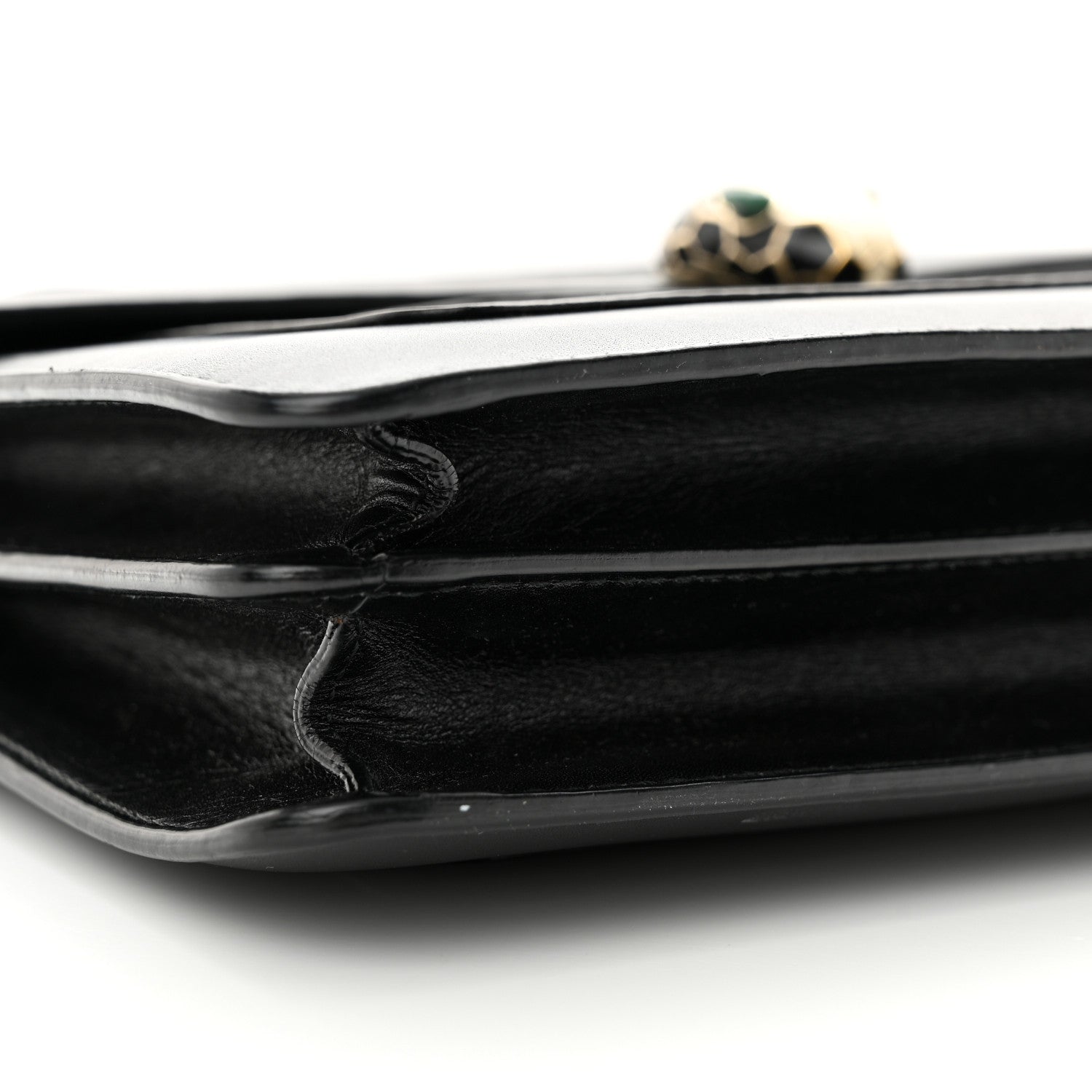 Bulgari Calfskin Serpenti Forever Crossbody Bag Black 8 of 16