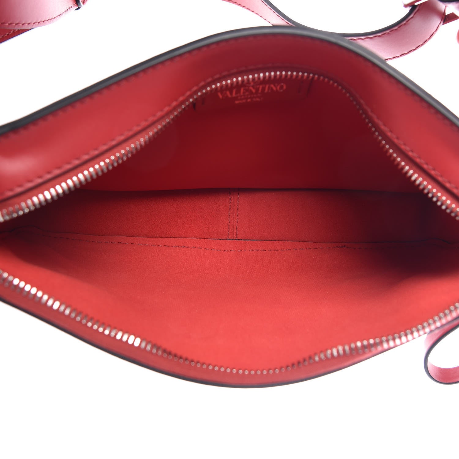 Valentino Garavani Calfskin Mens VLTN Belt Bag Rosso Valentino White 5 of 9