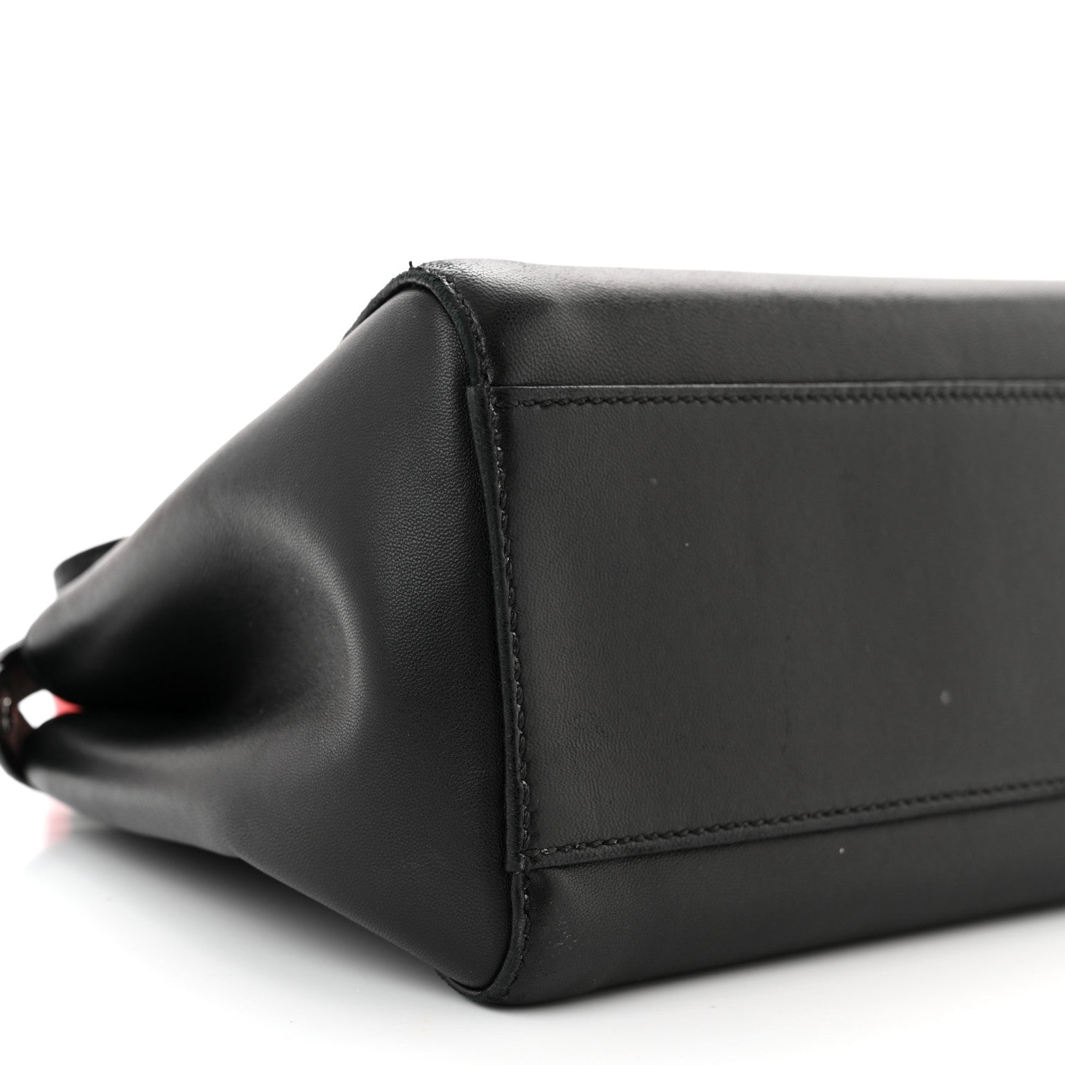 Fendi Nappa Colorblock Mini Peekaboo Iconic Satchel Black White Ecstasy 9 of 11