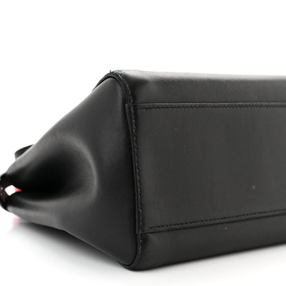 Fendi Nappa Colorblock Mini Peekaboo Iconic Satchel Black White Ecstasy 9 of 11