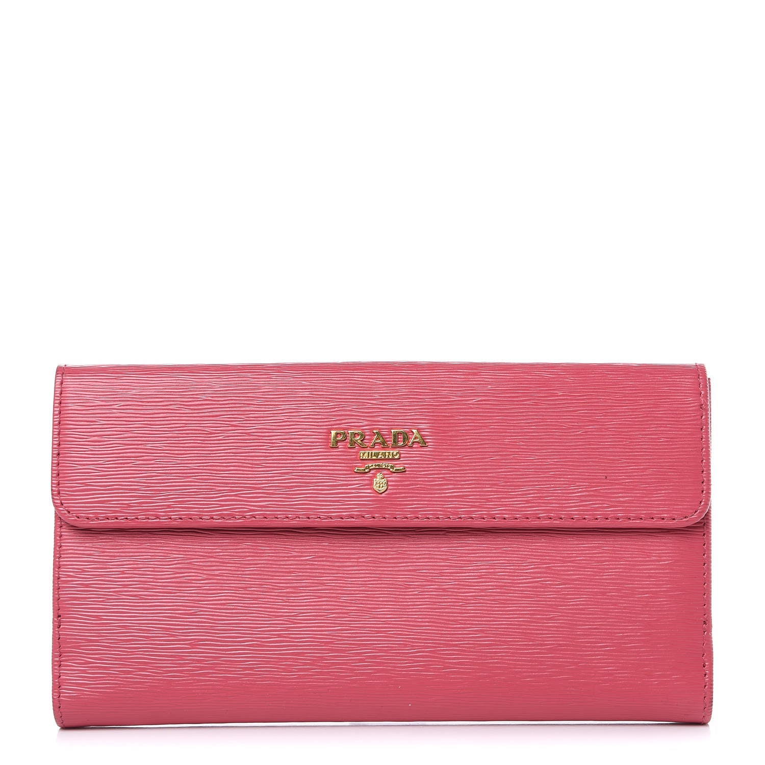 Prada Vitello Move Continental Flap Wallet Peonia 1 of 12