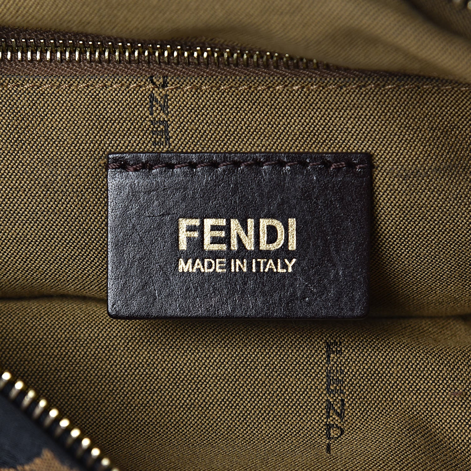 Fendi Jacquard Leopard Print Chef Hobo Tobacco 6 of 10