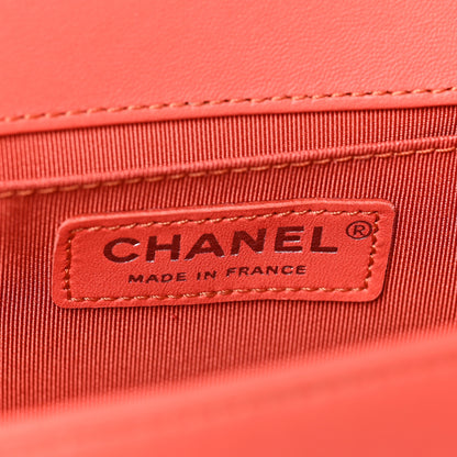 Chanel Lambskin Tweed Medium Boy Flap Coral 6 of 9