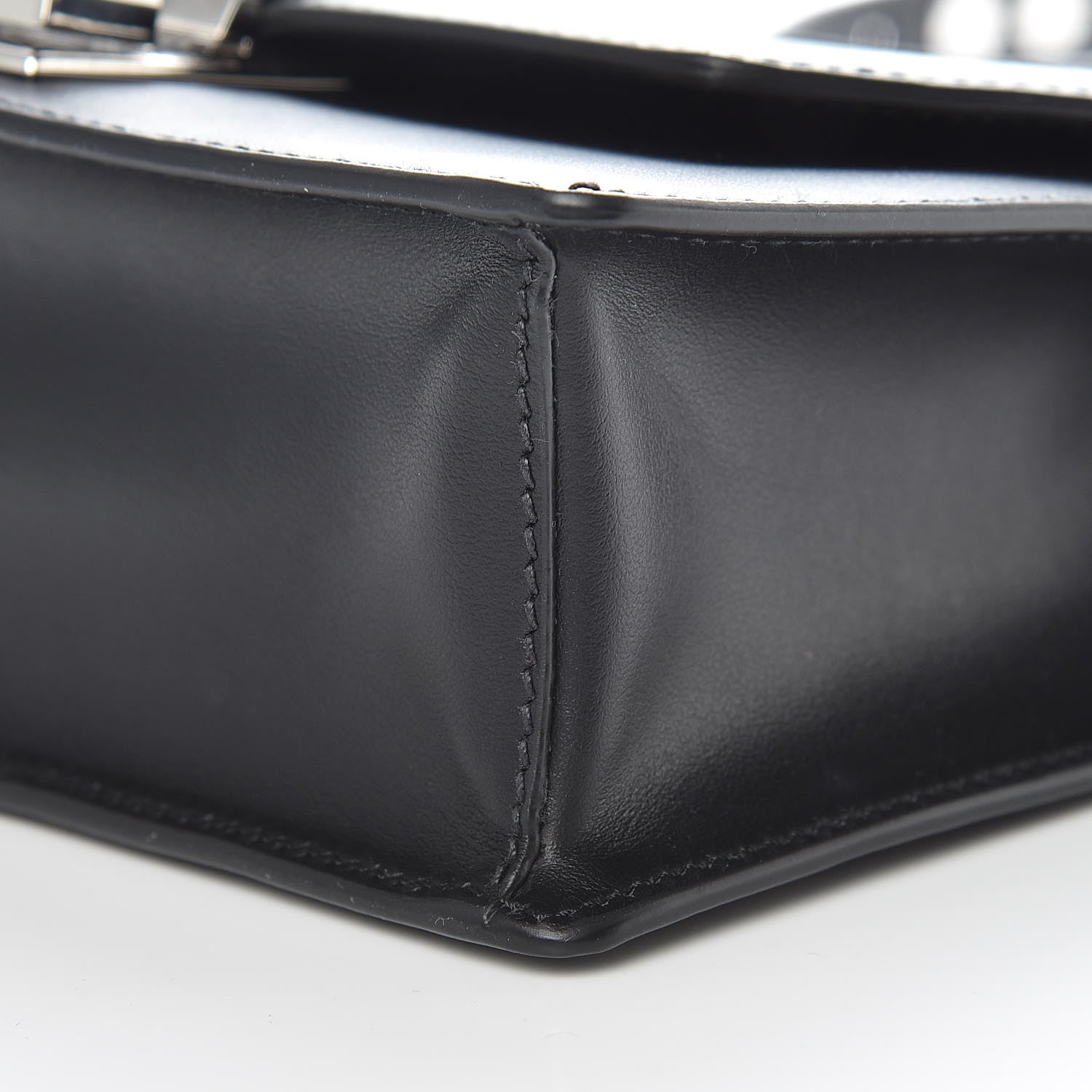 Prada City Calfskin Saffiano Racing Logo Elektra Shoulder Bag Black Verde 9 of 10