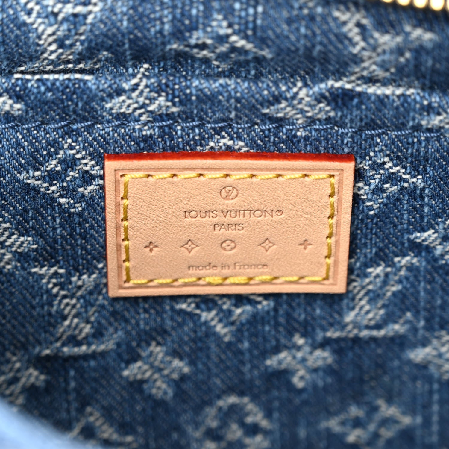 Louis Vuitton Monogram Denim Croissant MM Blue 8 of 11