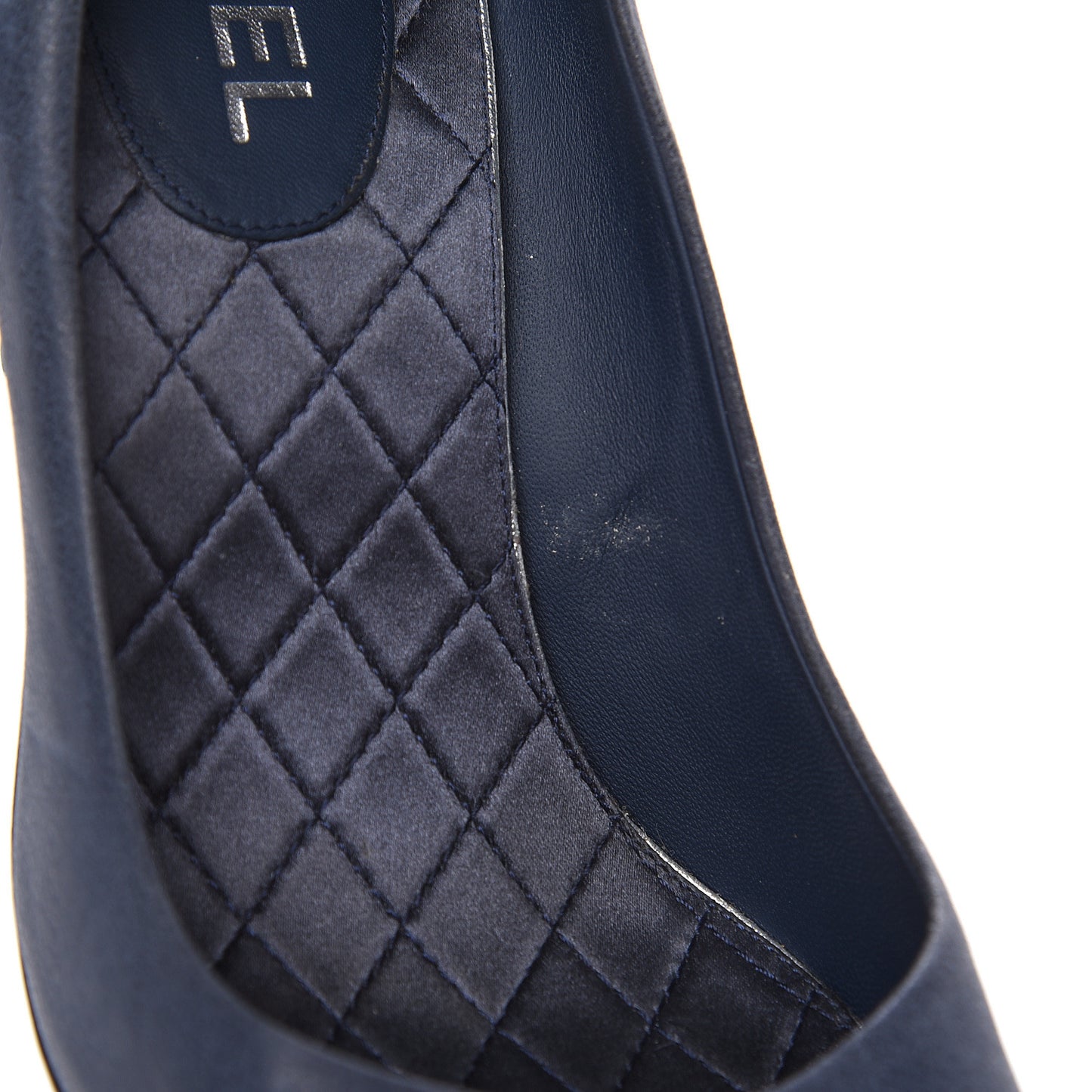 Suede Crystal CC Pumps 42 Blue