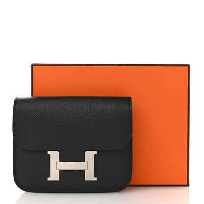 Hermes Epsom Constance Slim Wallet Black 11 of 11