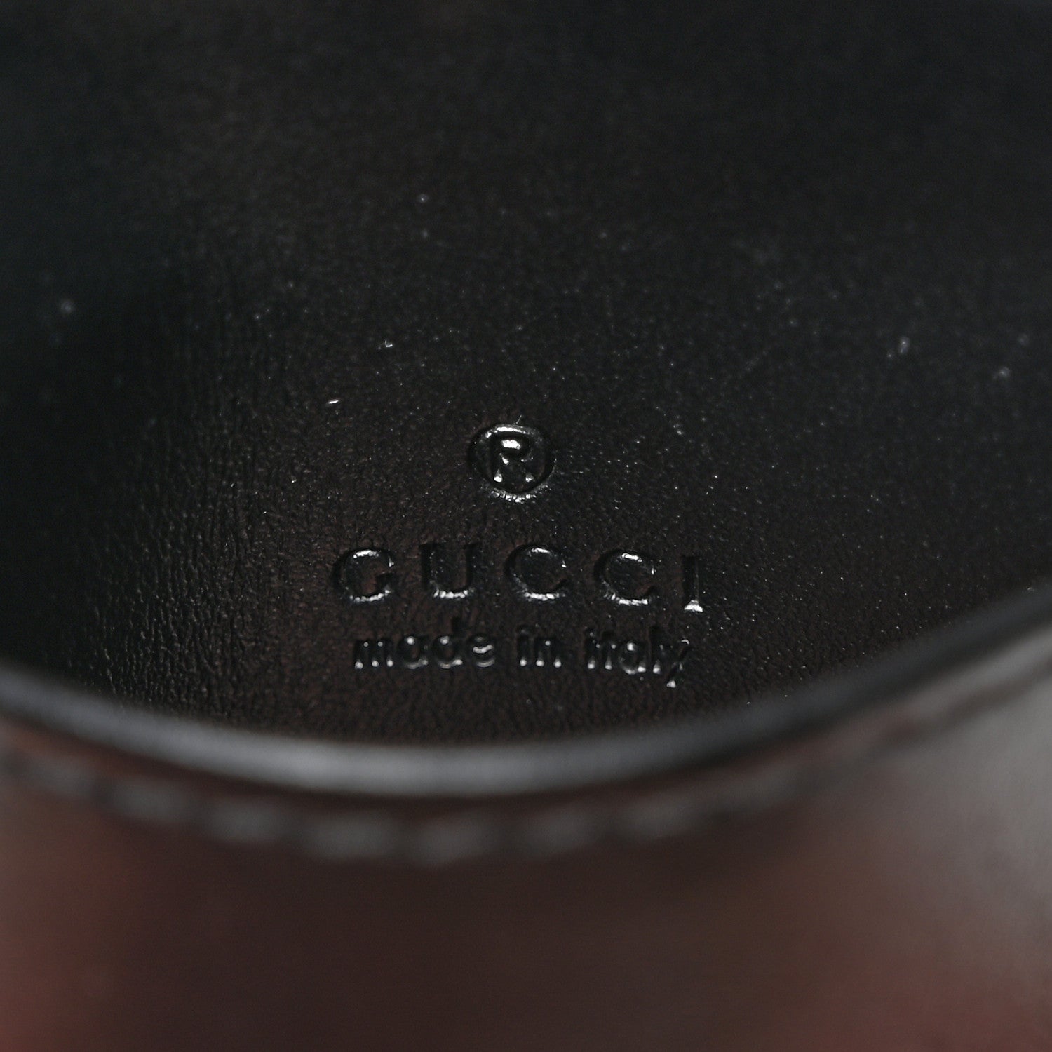 Gucci Guccissima Signature Coin Case Card Holder Black 7 of 7