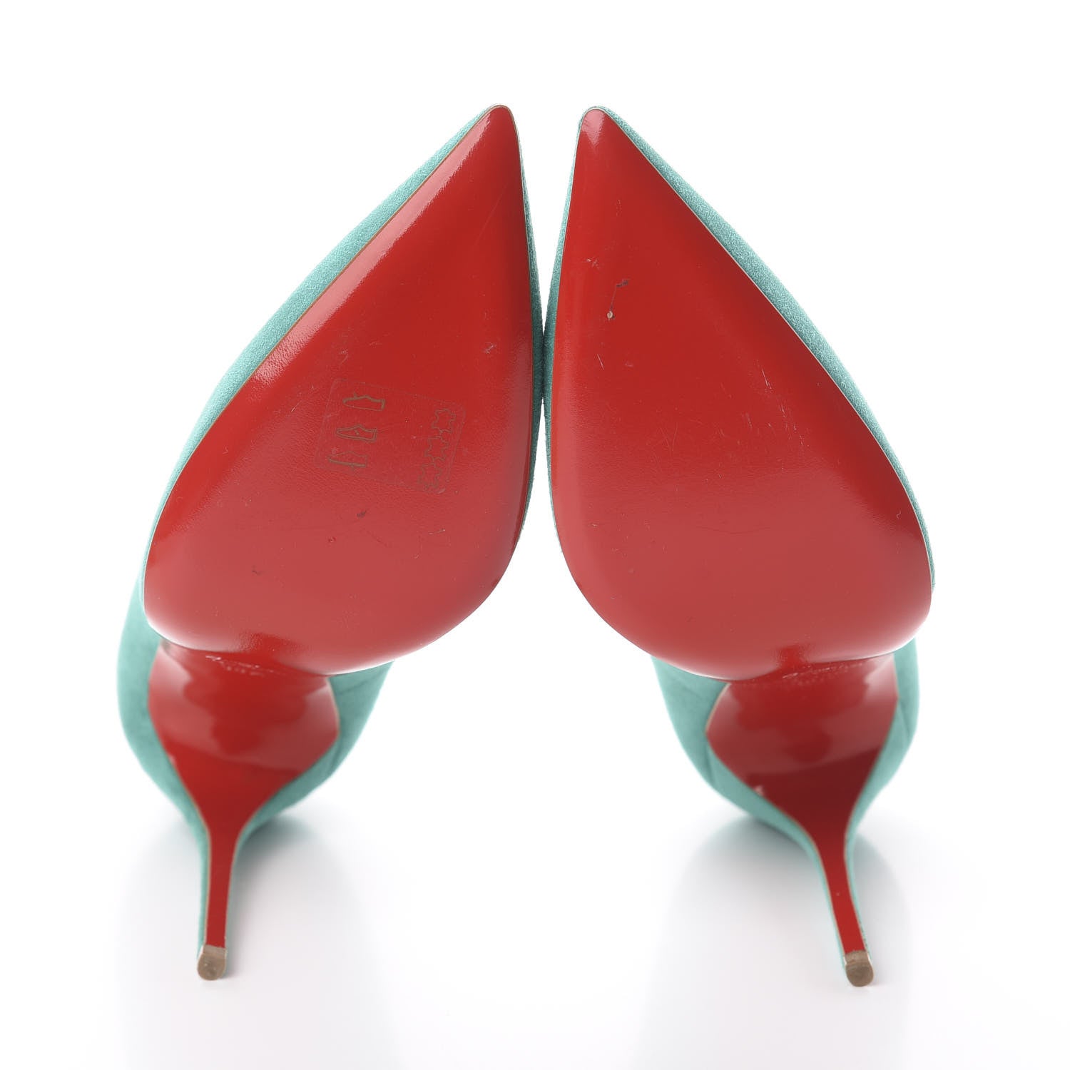 Christian Louboutin Suede So Kate 120 Pumps 38.5 Opal 5 of 7