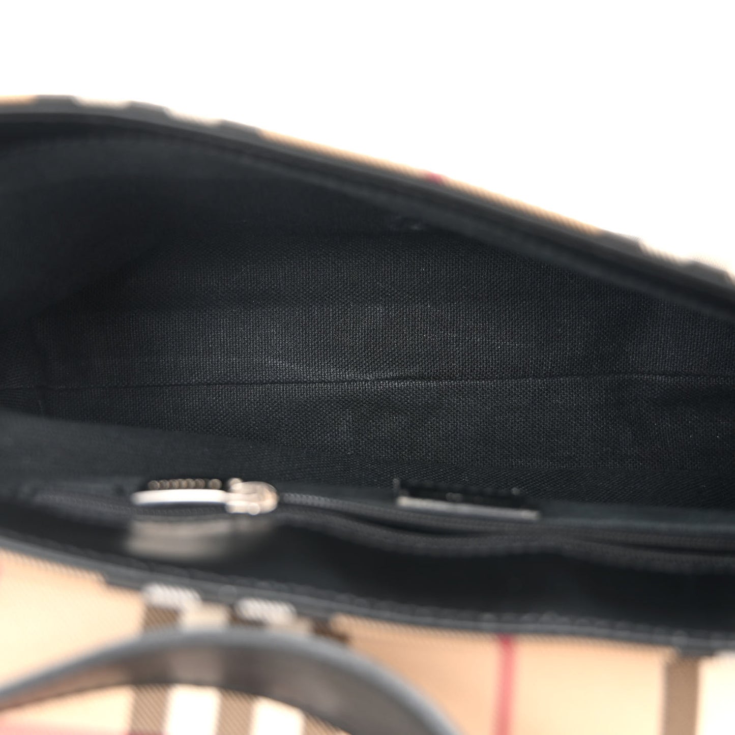 House Check Flap Shoulder Bag Black