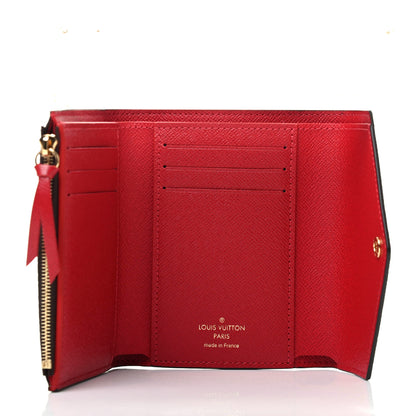 Louis Vuitton Damier Ebene Victorine Wallet Cherry 5 of 7