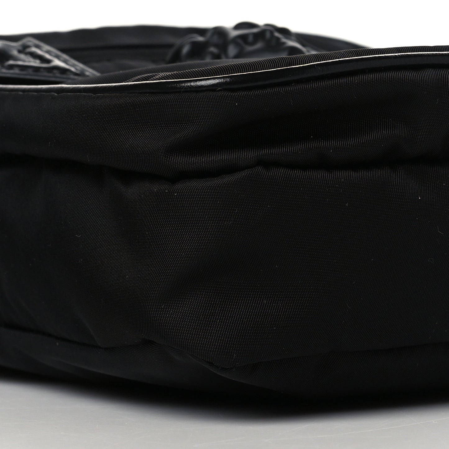 Nylon Palazzo Medusa Crossbody Bag Black