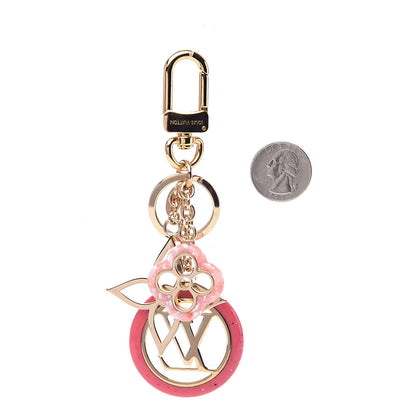 Louis Vuitton Colorline Bag Charm Key Holder Pink Glitter 2 of 3