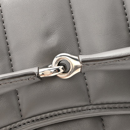 Gucci Nappa Vertical Matelasse Small Maxi Horsebit Chain Shoulder Bag Gray 11 of 14