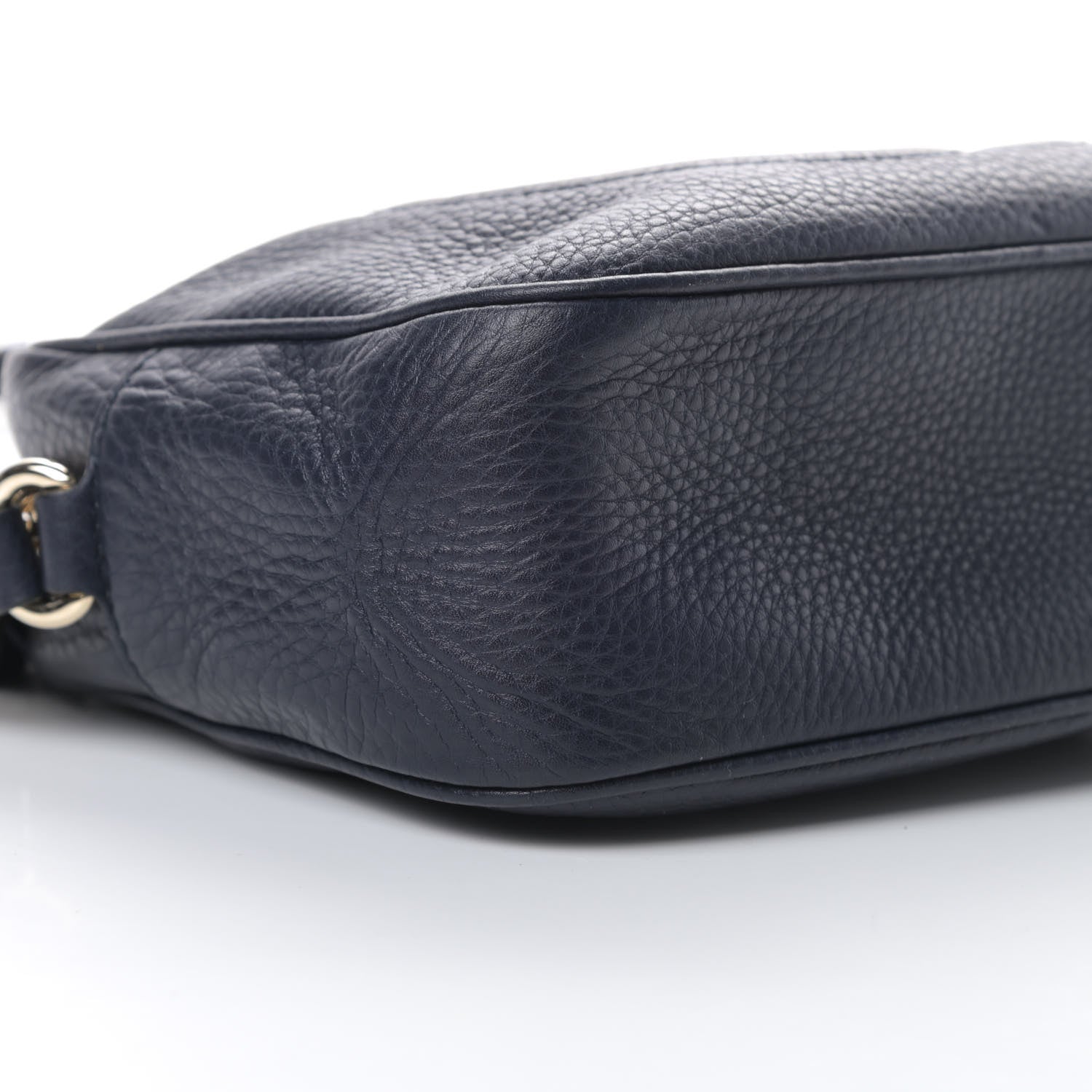 Gucci Pebbled Calfskin Small Soho Disco Bag Blue 9 of 11