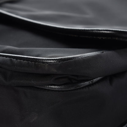Prada Tessuto Nylon Saffiano Messenger Satchel Black 11 of 15