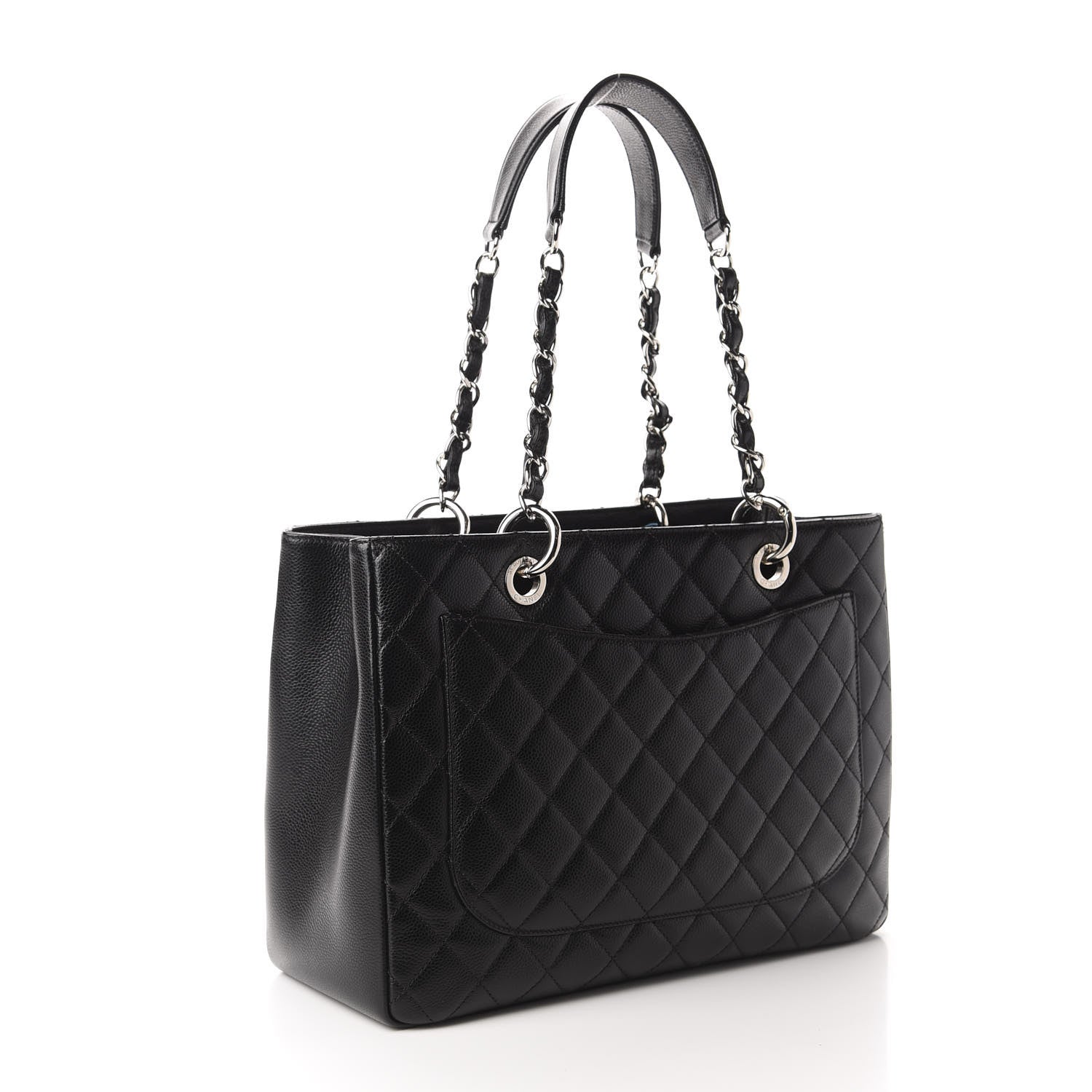 Chanel Caviar Quilted Grand Shopping Tote GST Black 3 of 11
