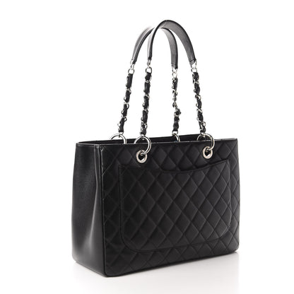 Chanel Caviar Quilted Grand Shopping Tote GST Black 3 of 11