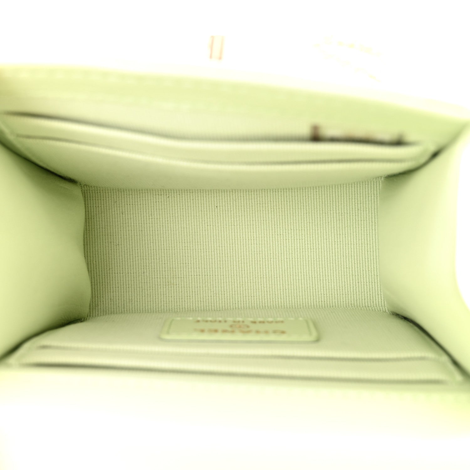 Chanel Lambskin Quilted Mini Trendy CC Chain Wallet Sea Green 5 of 11