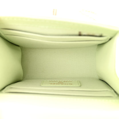 Chanel Lambskin Quilted Mini Trendy CC Chain Wallet Sea Green 5 of 11