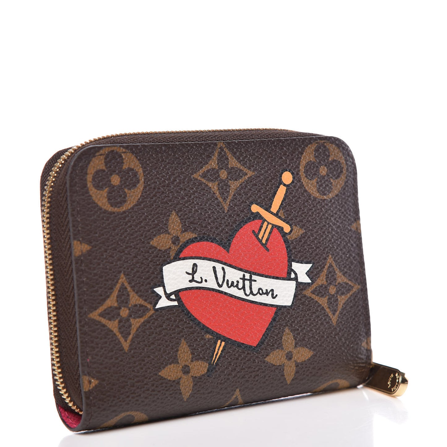 Monogram Travel Stickers Zippy Coin Purse