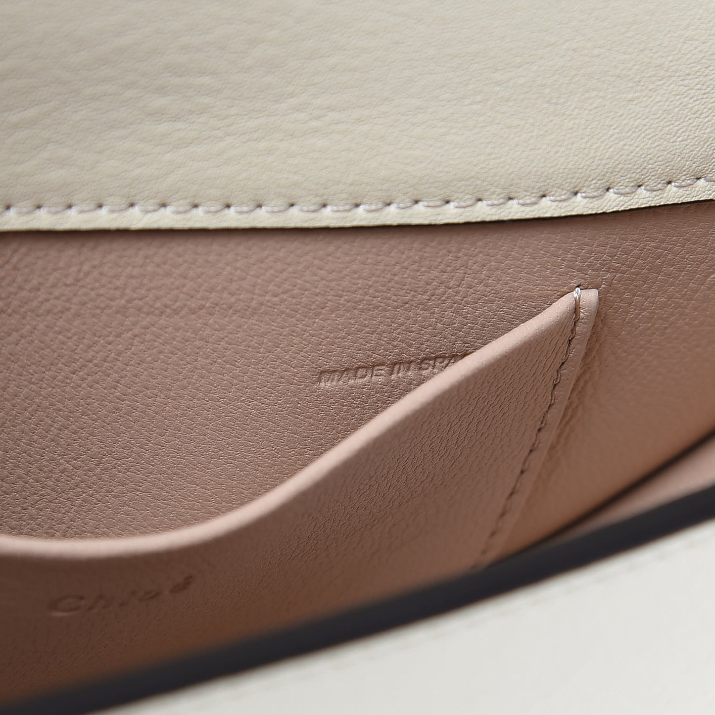 Calfskin Small Nile Bracelet Minaudiere Bag Off White