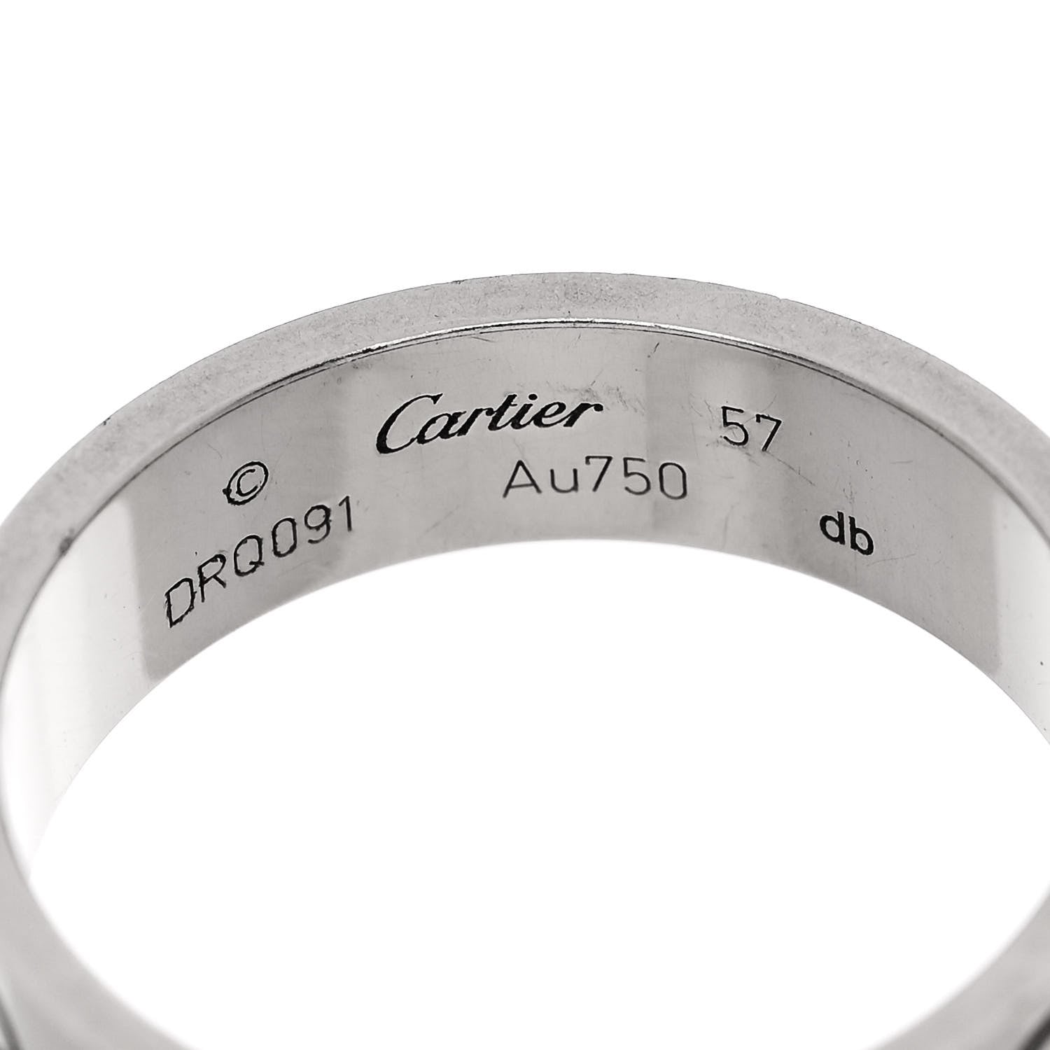 Cartier 18K White Gold 5.5mm LOVE Ring 57 8 5 of 5