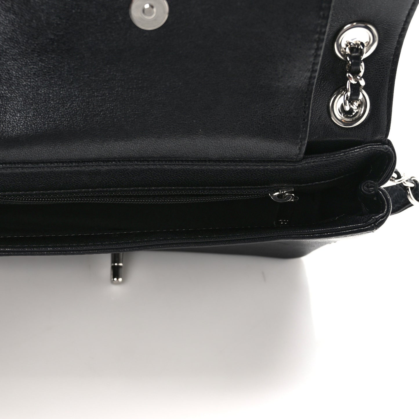 Sheepskin Quilted Medium Vintage Mademoiselle Flap Black