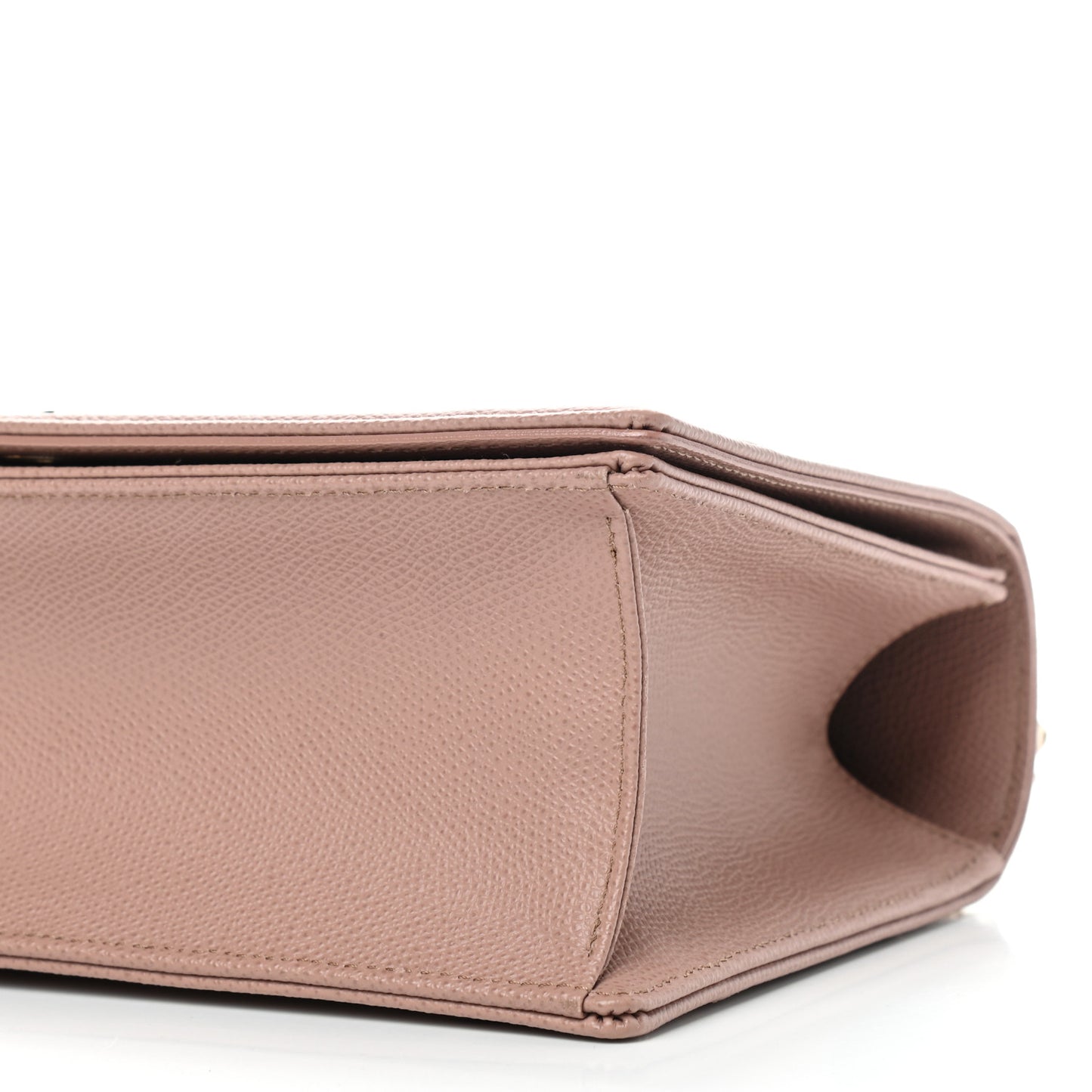 Grained Calfskin Medium Diorama Flap Bag Nude