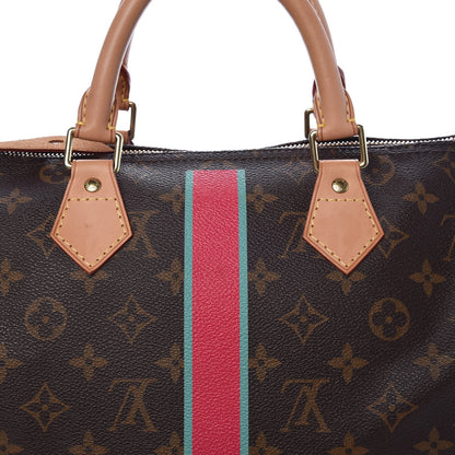 Louis Vuitton Monogram My LV Heritage Speedy Bandouliere 30 Fuchsia Vert Clair 8 of 9