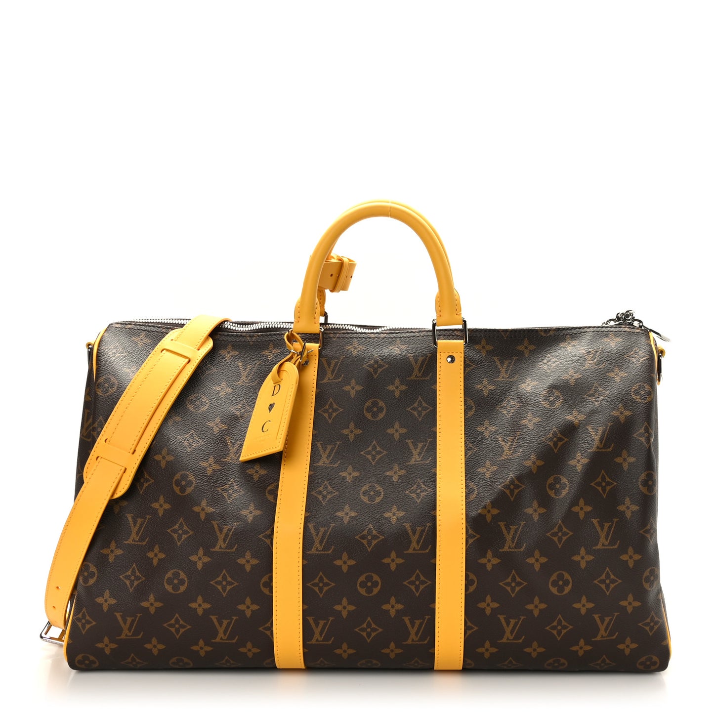Monogram Keepall Bandouliere 50 Jaune Mat