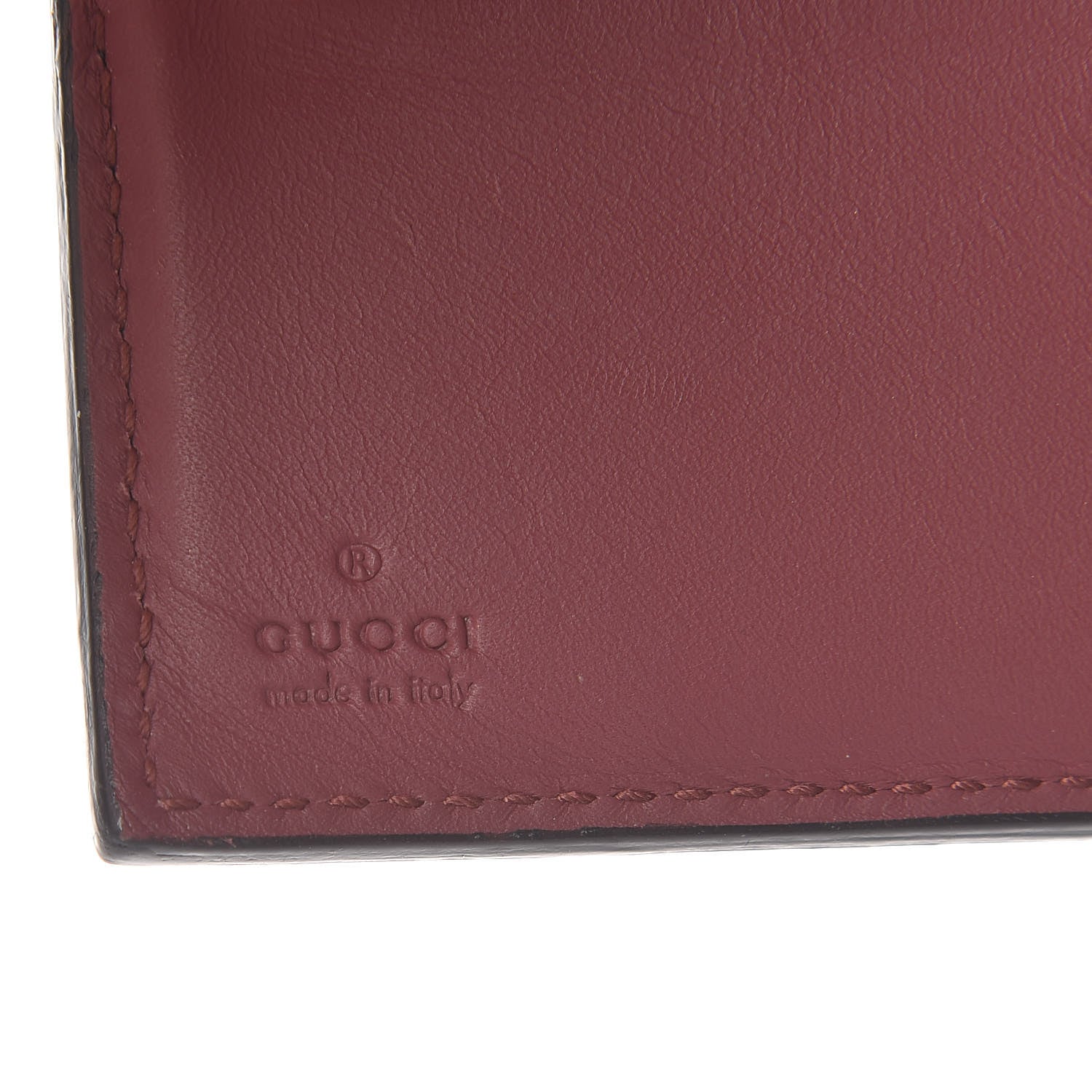 Gucci GG Supreme Monogram Blooms French Flap Wallet Beige Multicolor Dry Rose 6 of 7