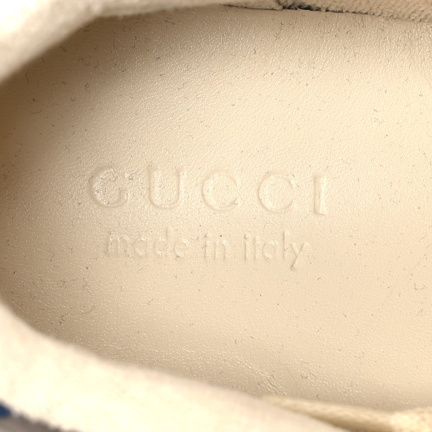 Gucci Suede GG Monogram Calfskin Web Mens Screener Sneakers 9 Grey Blue Red 9 of 10