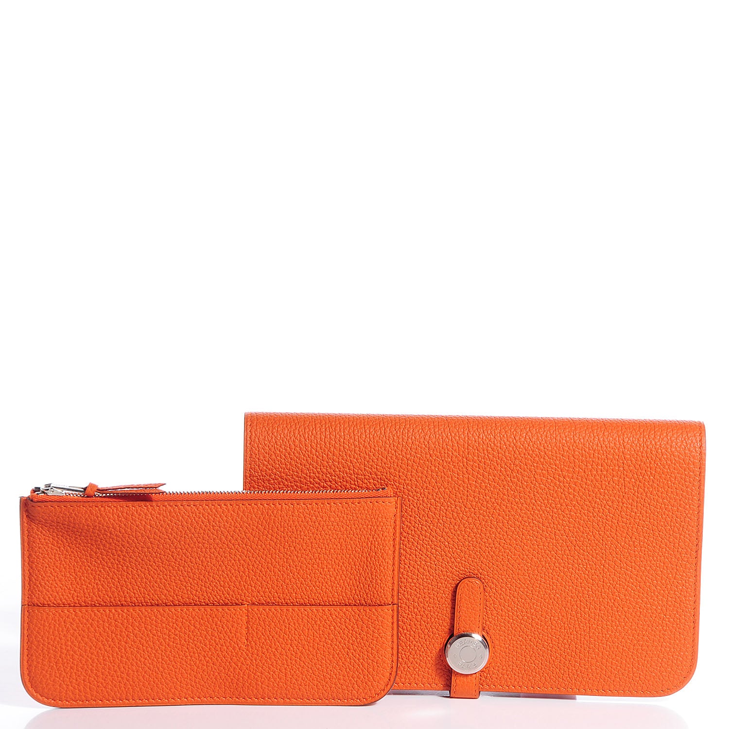 Hermes Togo Dogon Duo Wallet Orange 11 of 11