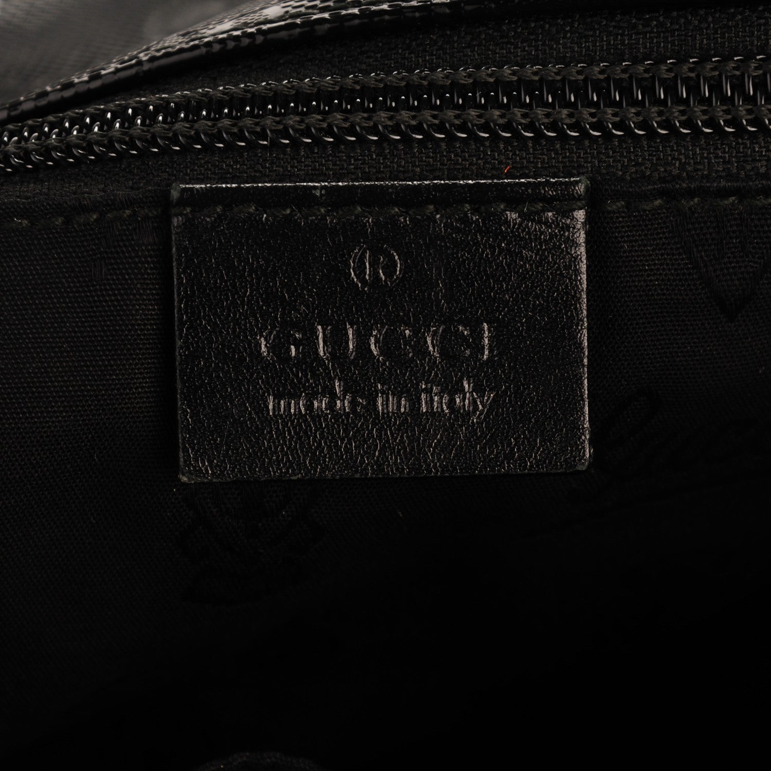 Gucci Imprime Monogram Medium Double Buckle Flap Messenger Bag Black 6 of 7