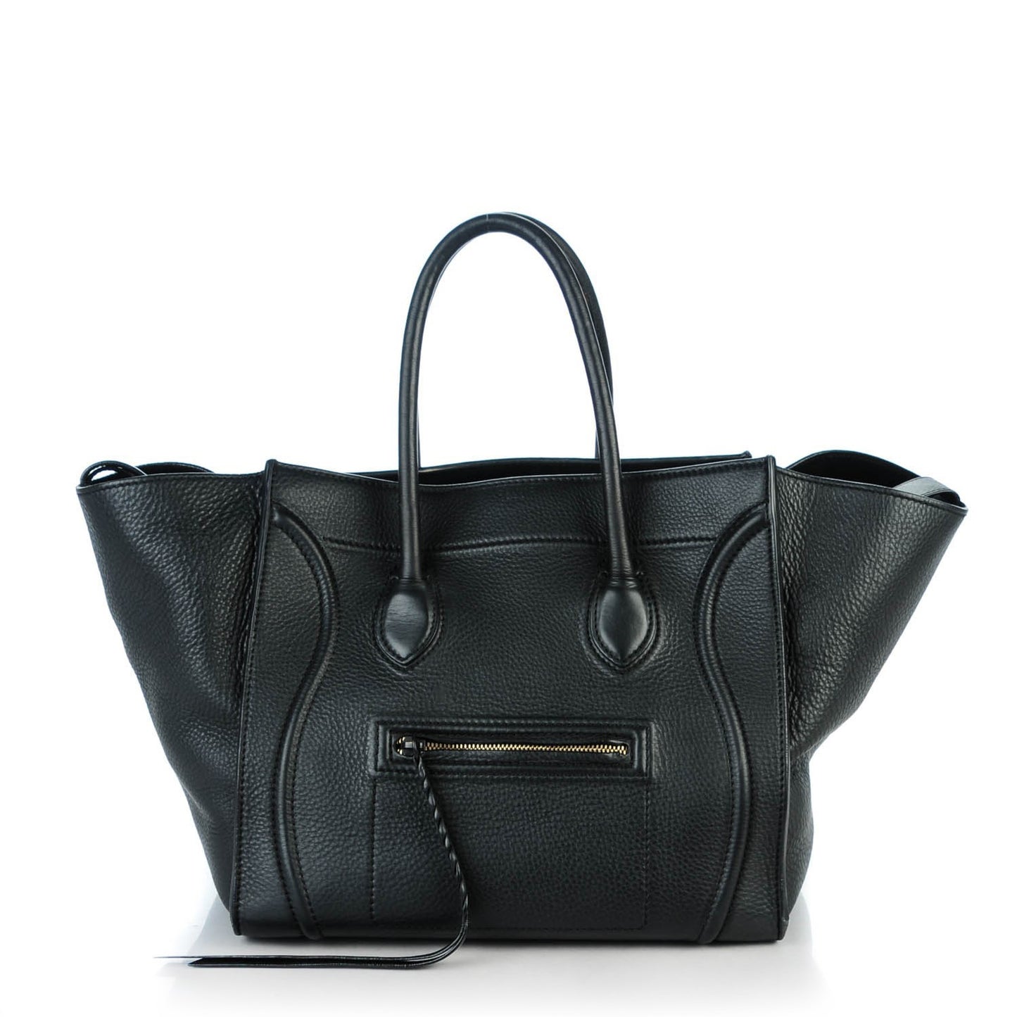 Supple Calfskin Medium Phantom Luggage Black
