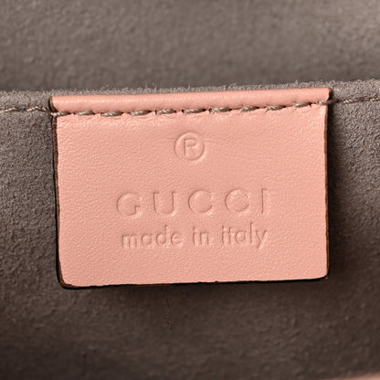 Gucci Nappa Bamboo Web Mini Nymphaea Top Handle Bag Perfect Pink Mystic White 6 of 9
