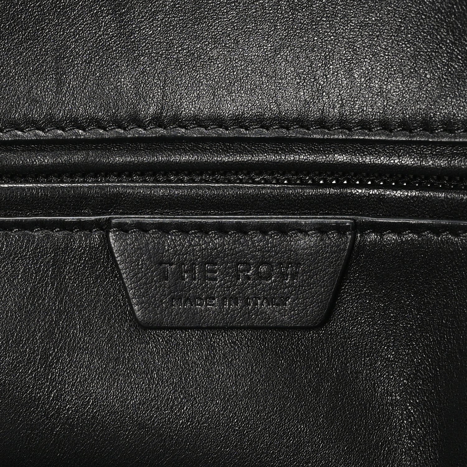 The Row Polished Saddle Calfskin Medium Devon Bag Black 11 of 17
