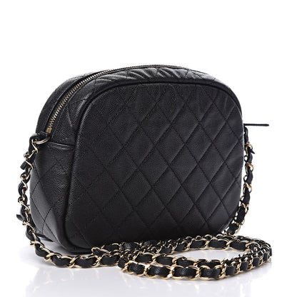Chanel Caviar Quilted CC Day Camera Case Black 3 of 13