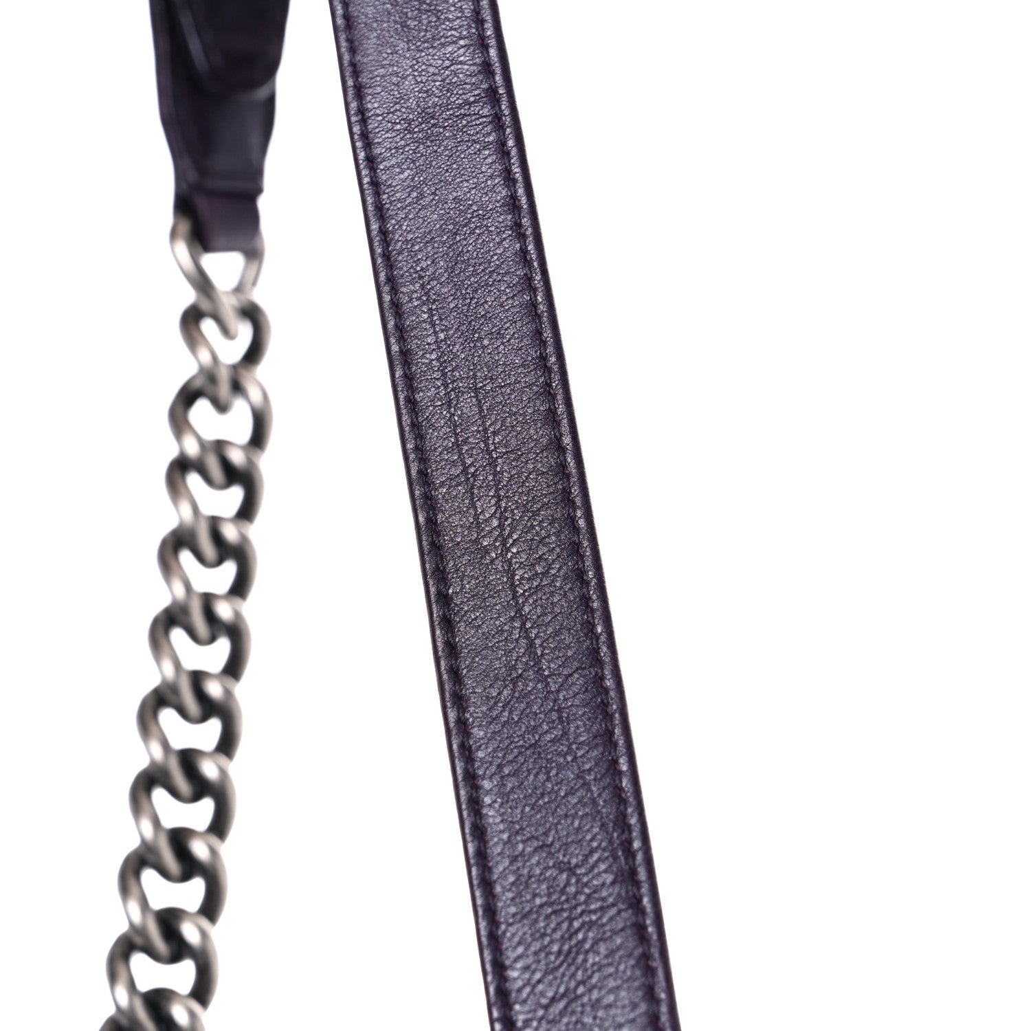 Chanel Calfskin Embossed Small Boy Flap Plum 21 of 21