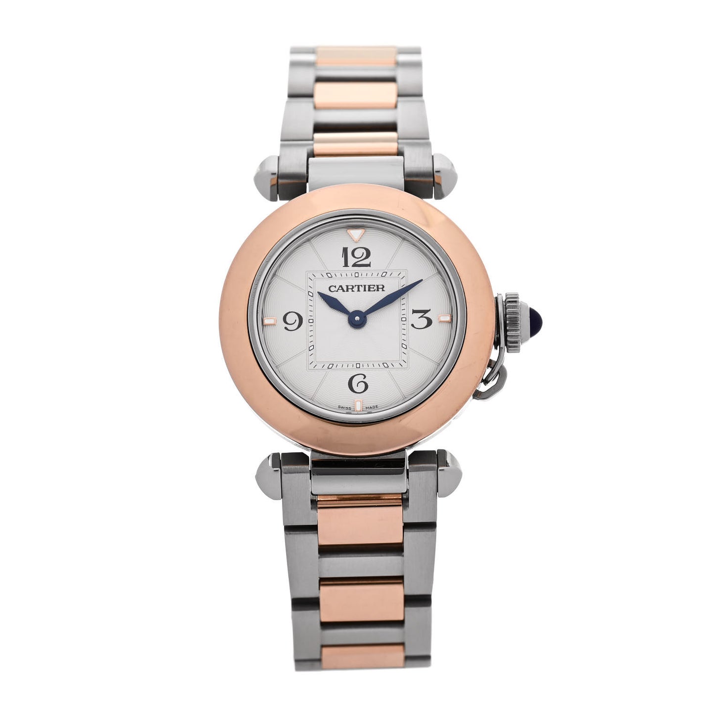Stainless Steel 18K Pink Gold 30mm Pasha C Quartz Watch