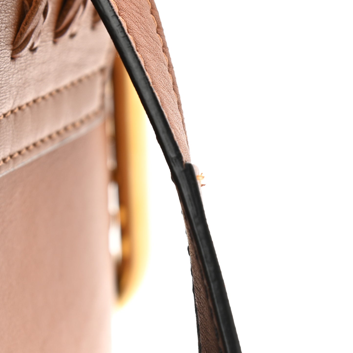 Calfskin Braided Medium Hudson Shoulder Bag Caramel