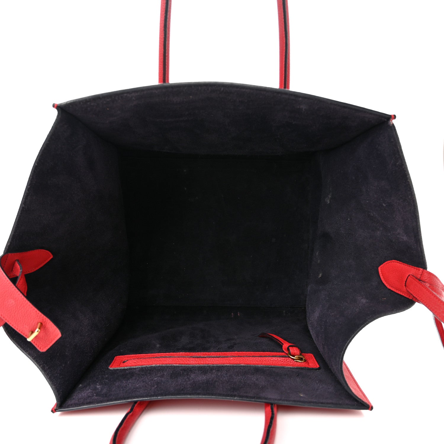 Celine Supple Calfskin Medium Phantom Luggage Red 5 of 12