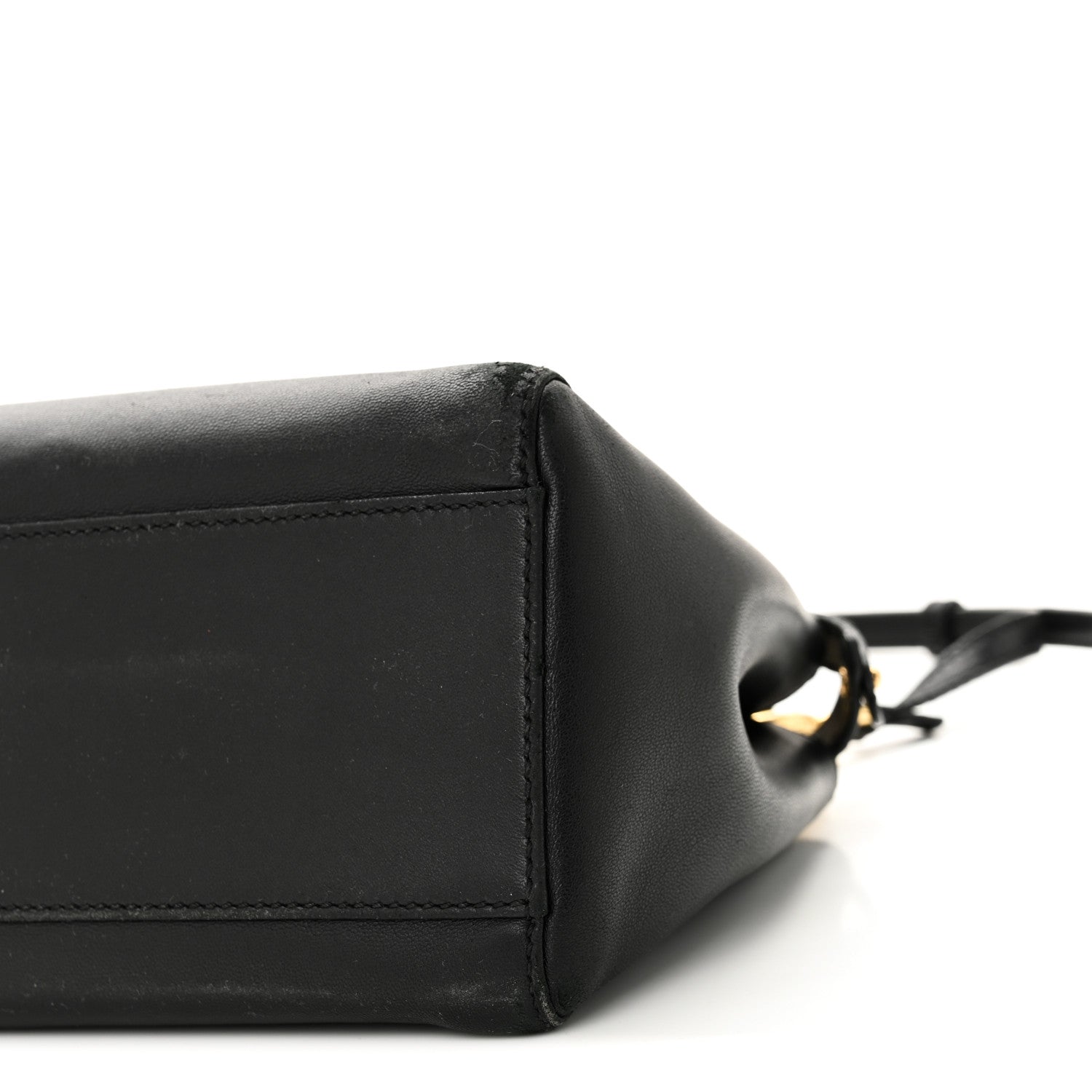 Fendi Nappa Mini Peekaboo Iconic Satchel Black 10 of 11
