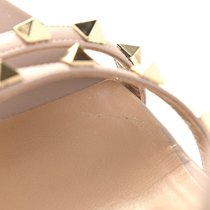 Valentino Garavani Calfskin Rockstud Cross Strap 05/105mm Sandals 39 Poudre 9 of 9