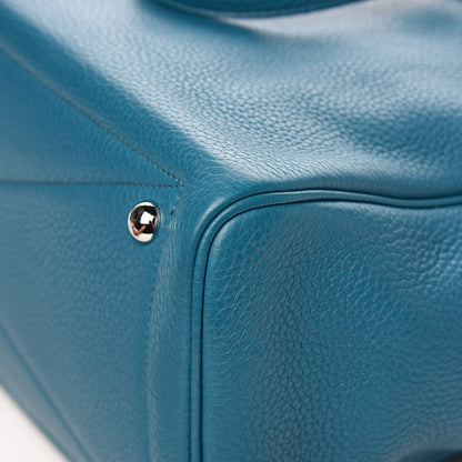 Hermes Taurillon Clemence Victoria II 35 Bleu Izmir 14 of 15