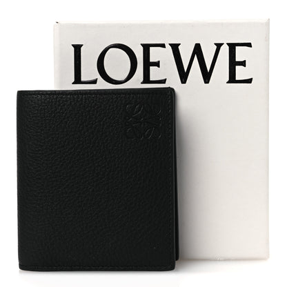 Loewe Grained Calfskin Vertical Bi-fold Wallet Black 8 of 8